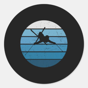 Men's Freestyle Skiing Winter Sport Ski  Classic Round Sticker