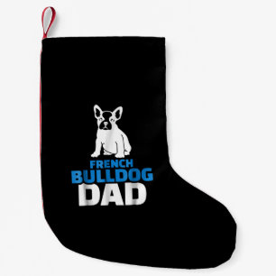 Mens French Bulldog Dad Small Christmas Stocking