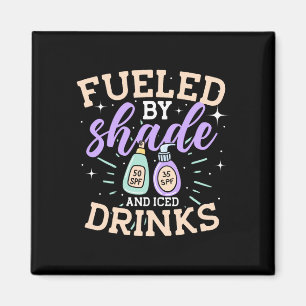 Mens fuelled by shade and iced drinks sun magnet