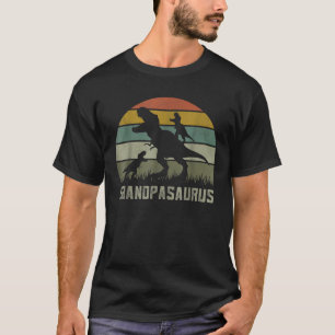 Mens Fun Rawr Dinosaur Grandpa gift Grandpasaurus T-Shirt