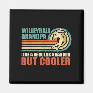 Mens Fun Volleyball Grandpa Like A Regular Grandpa Magnet