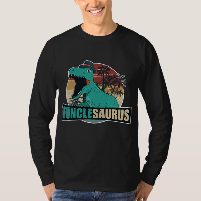 Mens Funclesaurus Vintage Funny Funcle Uncle T-Shirt (Front)