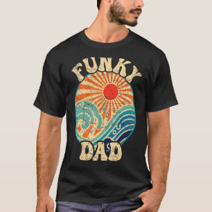 Mens Funky Dad 70s Aesthetic Nostalgia 1970's Retr T-Shirt