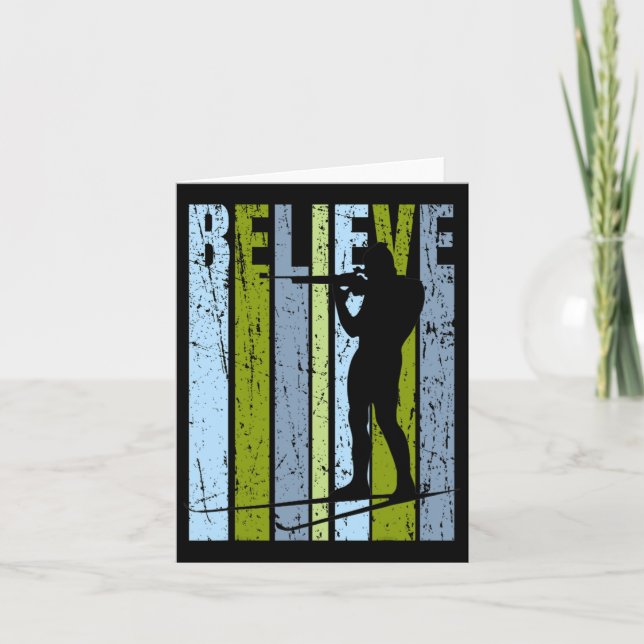 Mens Funky Mens Shooting Gun Biathlon Target Ski I Card (Front)