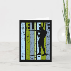 Mens Funky Mens Shooting Gun Biathlon Target Ski I Card