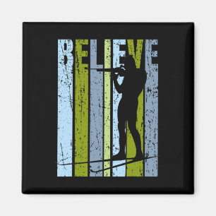 Mens Funky Mens Shooting Gun Biathlon Target Ski I Magnet