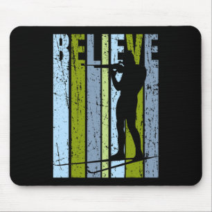 Mens Funky Mens Shooting Gun Biathlon Target Ski I Mouse Pad