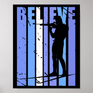 Mens Funky Mens Shooting Gun Biathlon Target Ski S Poster