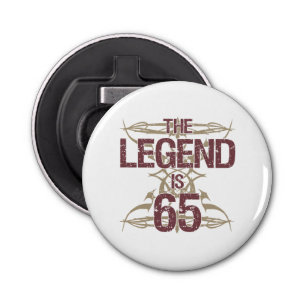 Men's Funny 65th Birthday Bottle Opener