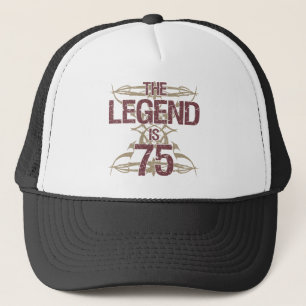Men's Funny 75th Birthday Trucker Hat