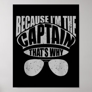 Mens Funny Aeroplane Pilot Because Im The Caption Poster