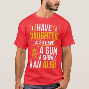 Mens Funny Alibi Party Night Joke Quotes Sarcastic T-Shirt