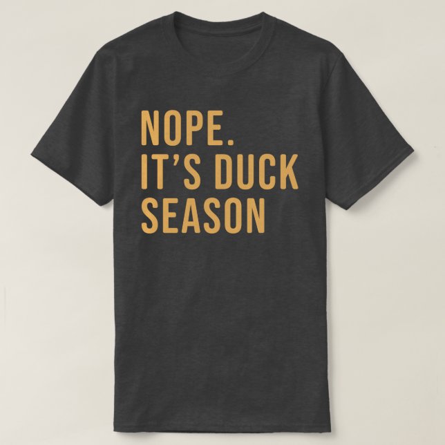 Men's Funny and Hilarious Duck Hunting Shirt (Design Front)