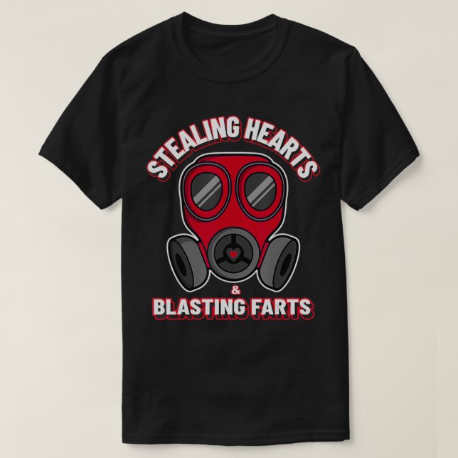 Mens Funny Anti Valentines Day Stealing Hearts And T-Shirt (Design Front)