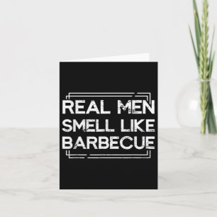 Mens Funny Barbecue Lover Meat Grilling Men Boys G Card