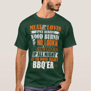 Mens Funny BBQ Design Barbecue Adult Humour Meat L T-Shirt
