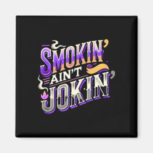Mens funny bbq smoker meat smoking tools grilling magnet