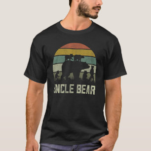 Mens Funny Bear Uncle Five Cub Kids Fathers Day U T-Shirt
