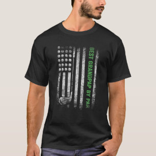 Mens Funny Best Grandpap By Par Father's Day Golf T-Shirt