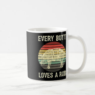 Mens Funny Butt Loves Rub Meat Bbq Smoker Smoking Coffee Mug