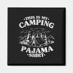 Mens funny camper hiking outdoor retro this is magnet
