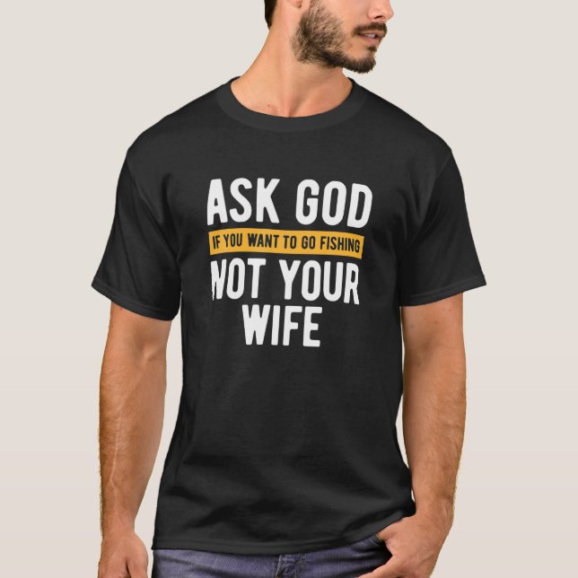 Mens Funny Christian Fishing Religious Husband Fis T-Shirt (Front)