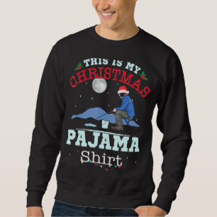 Mens Funny Christmas Funny Fishing This Is My Chri Sweatshirt
