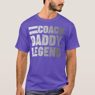 Mens Funny Coach Daddy Legend Father's Day Premium T-Shirt