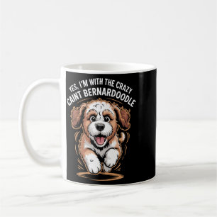 Mens Funny Cute Pet Dog Breed With The Crazy Coffee Mug