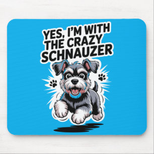 Mens Funny Cute Pet Dog With The Crazy Miniature Mouse Pad