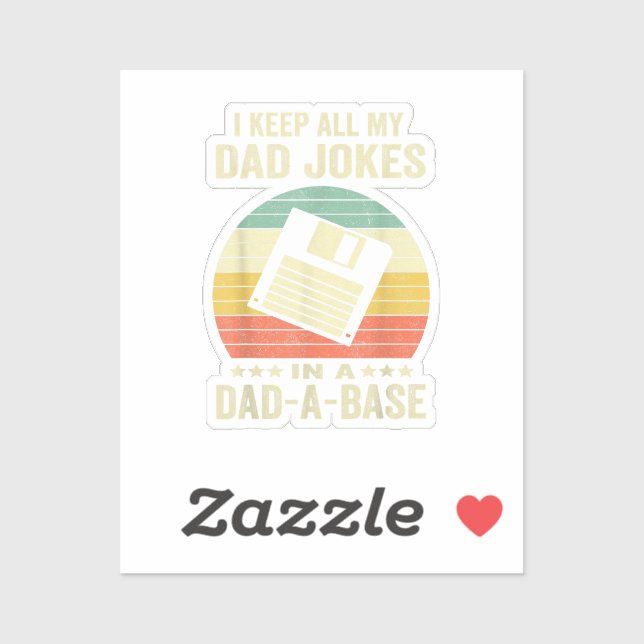Mens Funny dad Jokes in dad-a-Base (Sheet)
