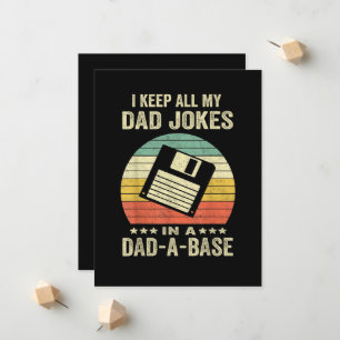 Mens Funny dad Jokes in dad-a-Base Announcement