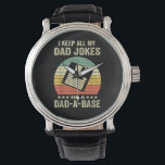Mens Funny dad Jokes in dad-a-Base Watch<br><div class="desc">Mens Funny dad Jokes in dad-a-Base</div>