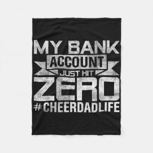 Mens Funny Dad Jokes My Nk Account Just Hit Zero C Fleece Blanket
