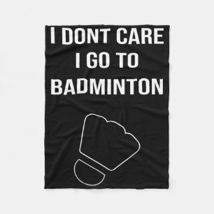 Mens Funny Dminton Gift Shuttle Player Saying  Fleece Blanket