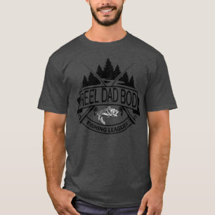 Mens Funny Fathers Day Dad Bod Fishing Leagues Pri T-Shirt