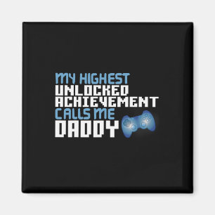 Mens Funny Father's Day For Gamer Dad Video Game L Magnet