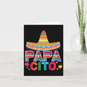 Mens Funny Fathers Day Gift For Men Papacito Dad Card