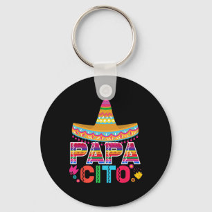 Mens Funny Fathers Day Gift For Men Papacito Dad Key Ring