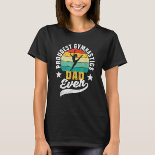 Mens Funny Fathers Day Gymnast Proudest Gymnastics T-Shirt