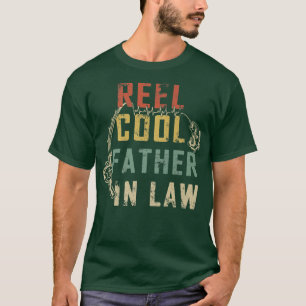 Mens Funny Fathers Day Reel Cool Father in Law Fis T-Shirt