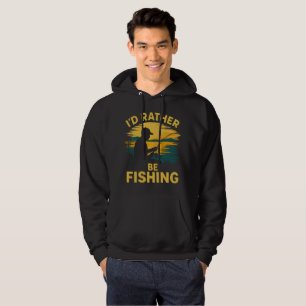 Mens funny fishing  hoodie