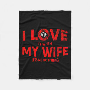 Mens Funny Fishing Quote For Fisherman And Dads Fleece Blanket