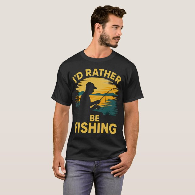 Mens funny fishing T-Shirt (Front Full)