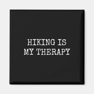 Mens funny for hikers men women hiking is therapy magnet