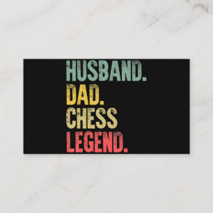 Mens Funny Gift Husband Dad Chess Legend Enclosure Card