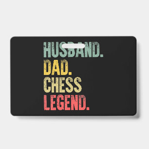 Mens Funny Gift Husband Dad Chess Legend ID Badge