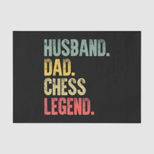 Mens Funny Gift Husband Dad Chess Legend Tissue Paper