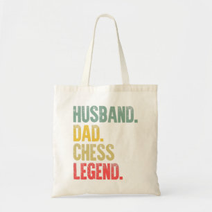Mens Funny Gift Husband Dad Chess Legend Tote Bag