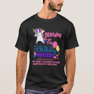 Mens Funny Grandpa Of The Birthday Princess Dabbin T-Shirt